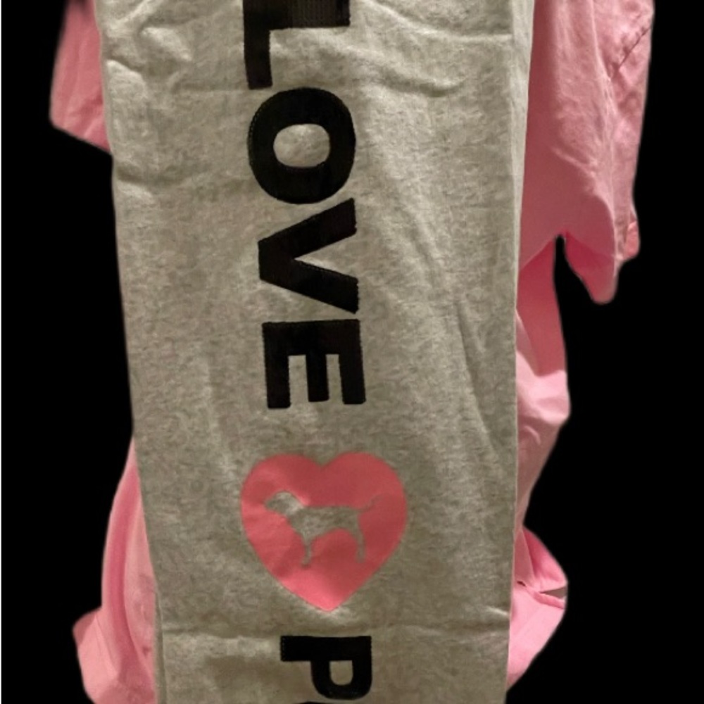 NEW VICTORIAS SECRET PINK  BLING SEQUIN SET FULL ZIP HOODIE & PANTS - Picture 7 of 15